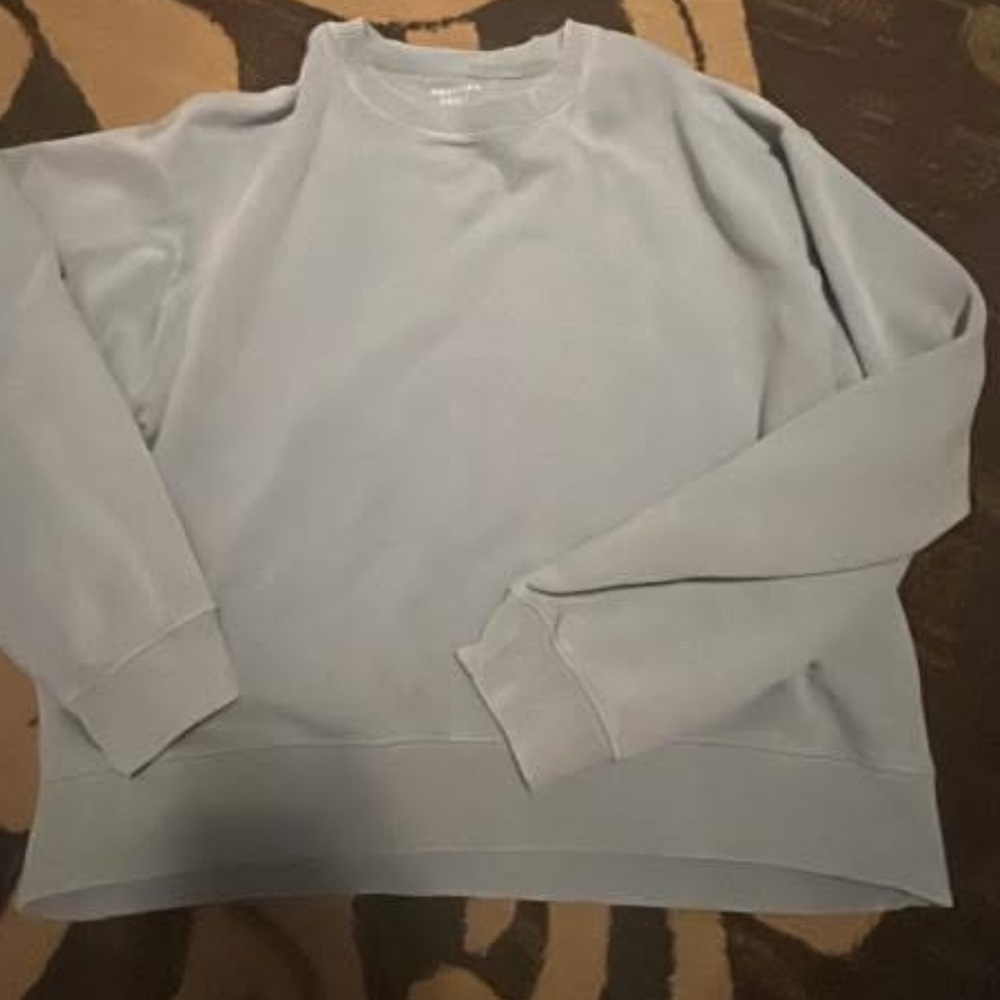American Eagle Outfitters Soft light blue Crew Neck Sweatshirt